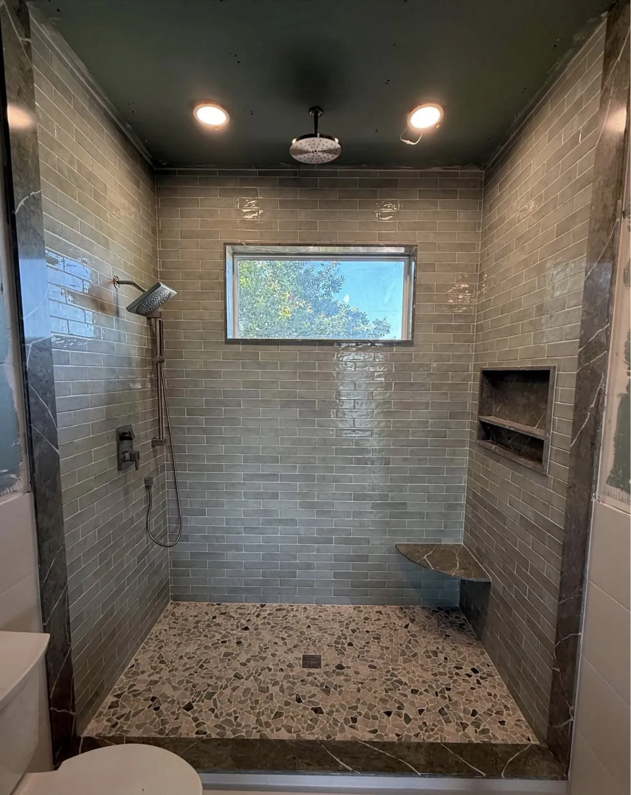 Luxury tile installation in a New York City bathroom